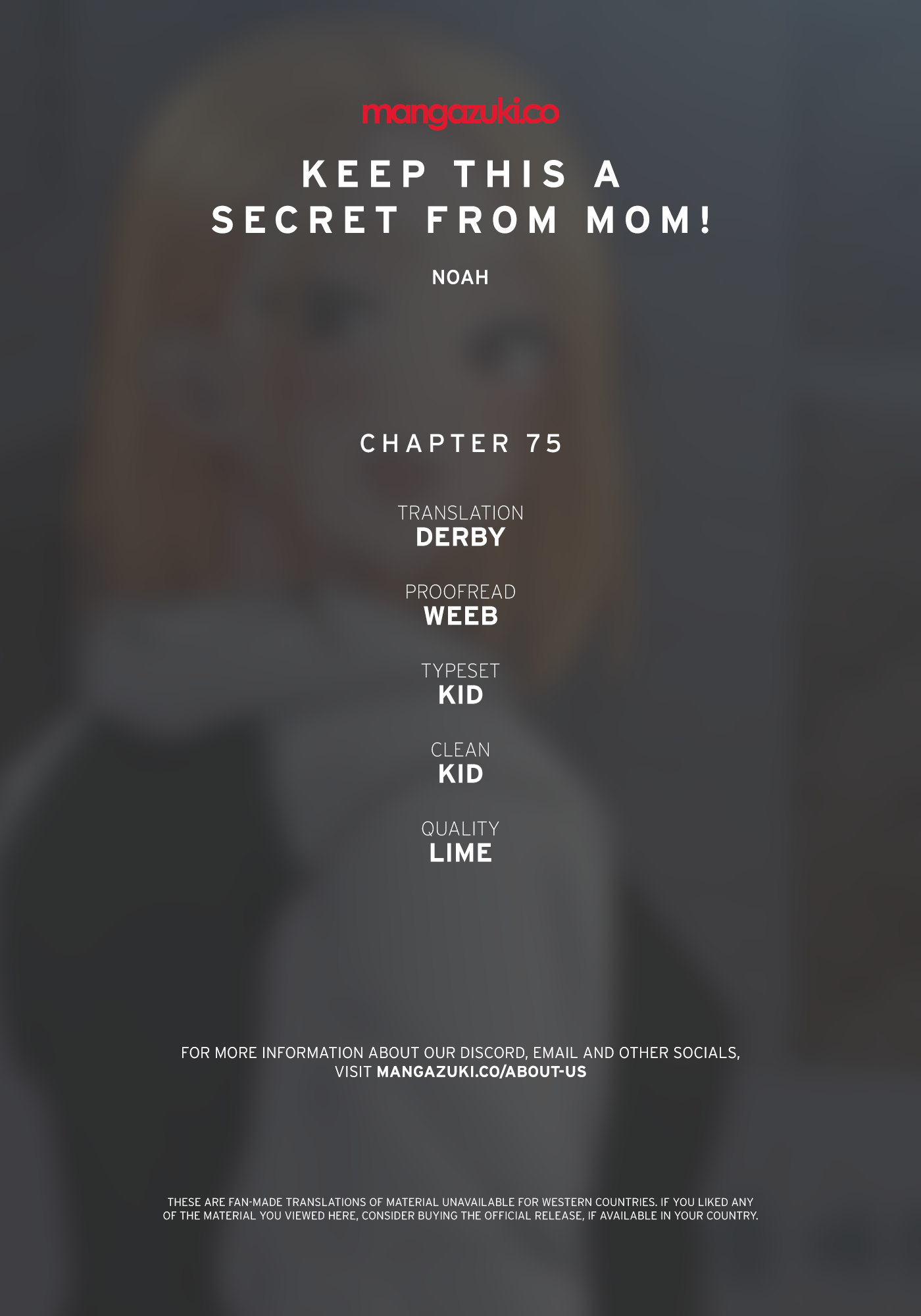 Keep it a Secret from Your Mother! - Chapter 75 Page 1