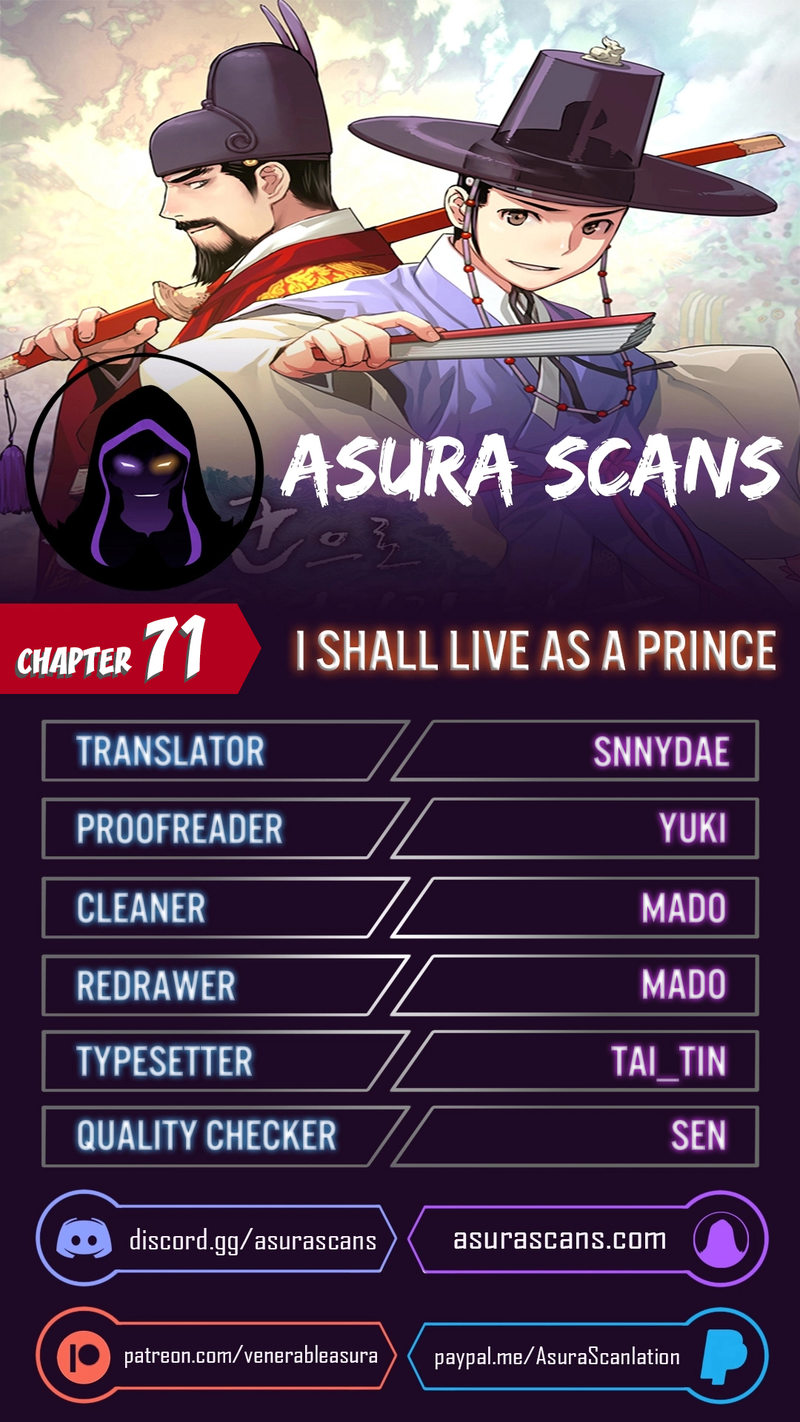 I Shall Live as a Prince - Chapter 71 Page 1