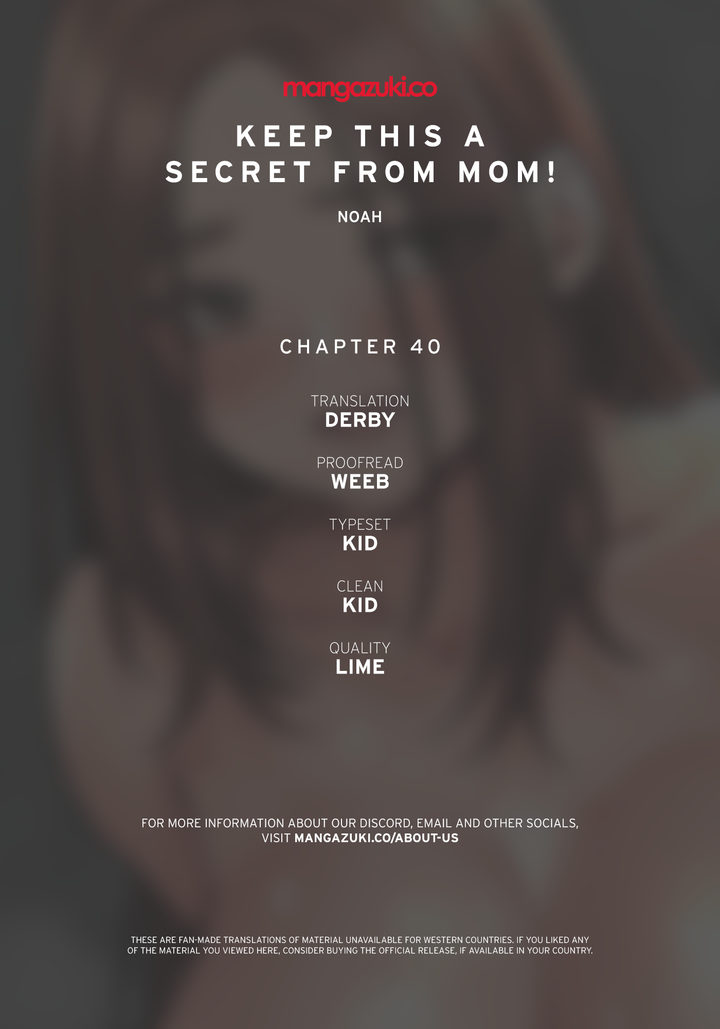 Keep it a Secret from Your Mother! - Chapter 40 Page 1